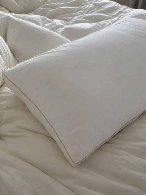 Customer photo from Catherine R.: the pillow on a white duvet